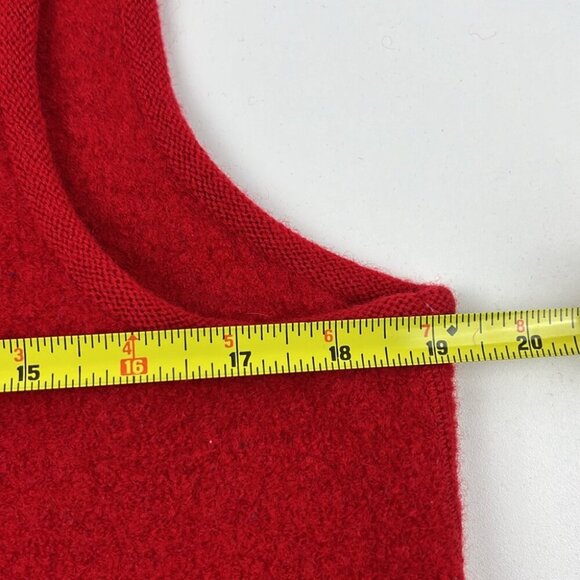 Vintage Red TanJay Full Zipper with black & white appliques pompom tassle - Picture 5 of 11